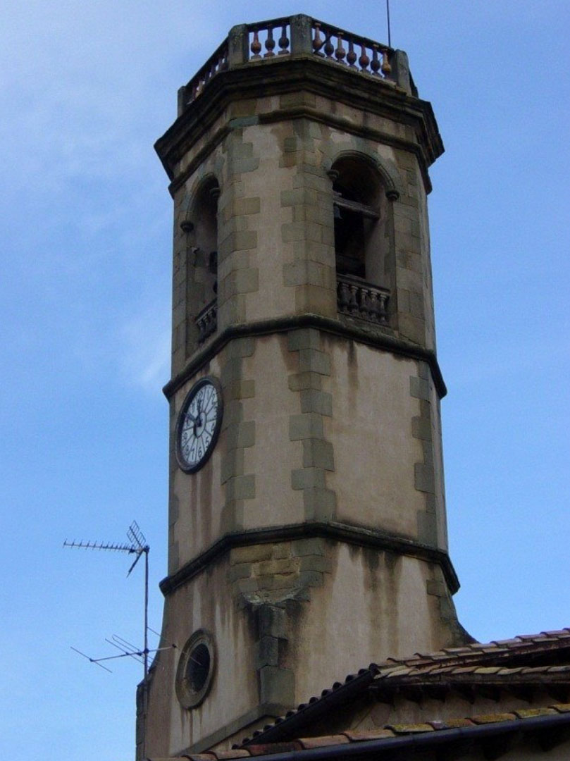 Restauració del campanar de la Parròquia de Calldetenes - Abans
