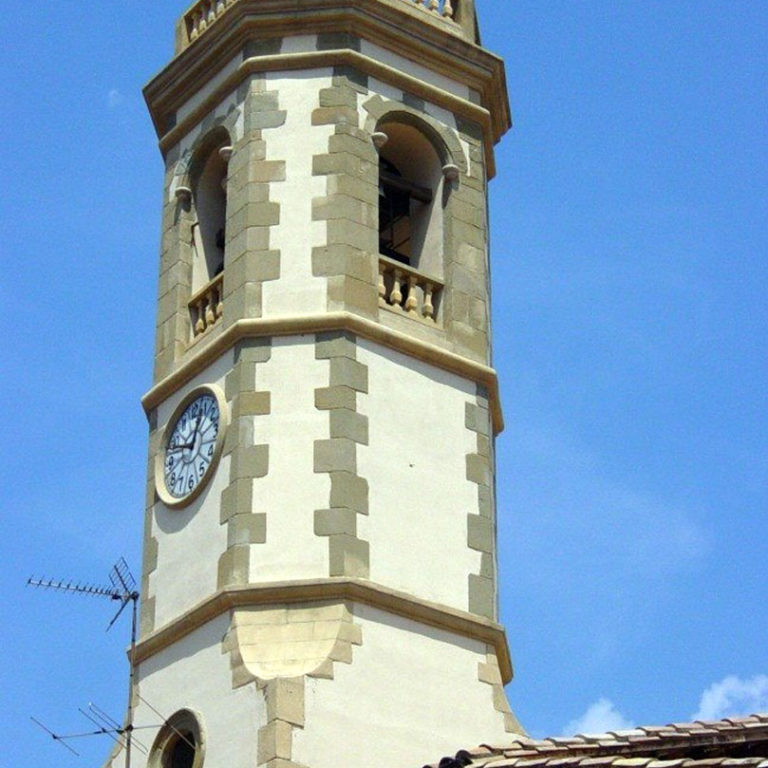 Restauració del campanar de la Parròquia de Calldetenes - Després