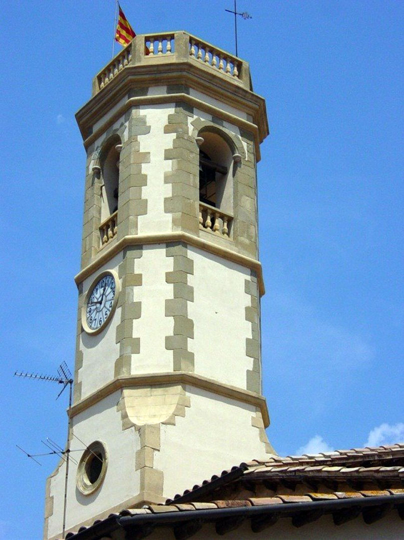 Restauració del campanar de la Parròquia de Calldetenes - Després
